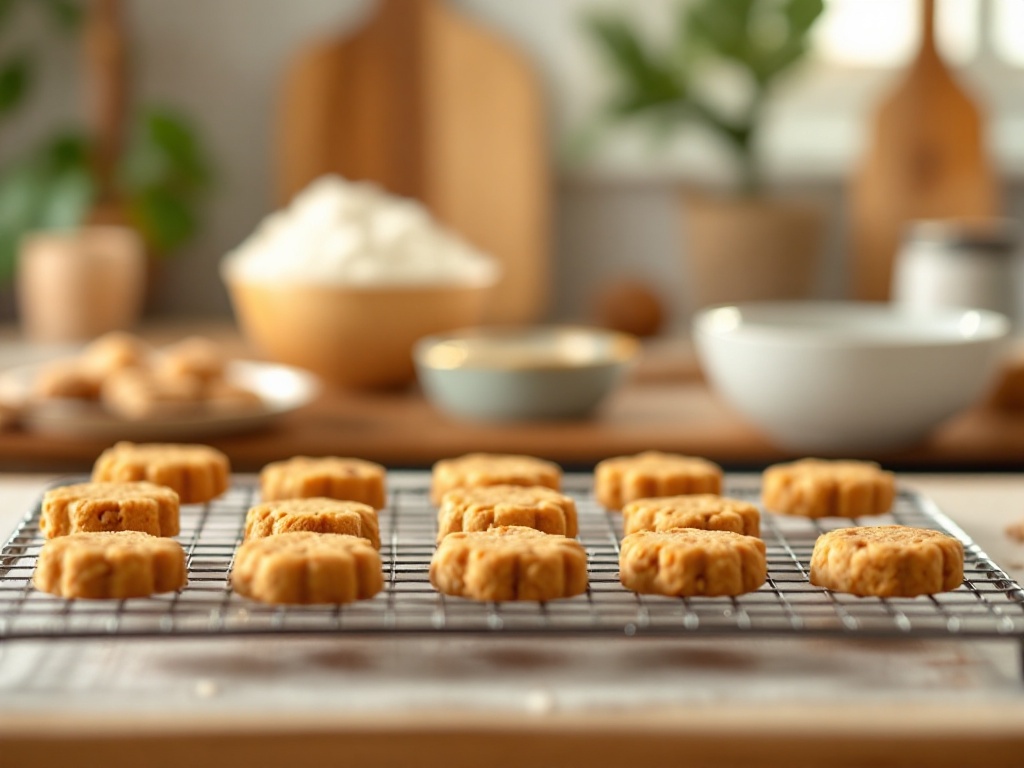 Homemade treats on a cooling tray