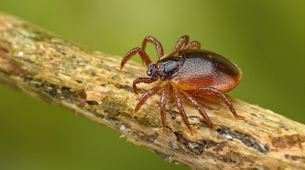 an image of a tick on branch
