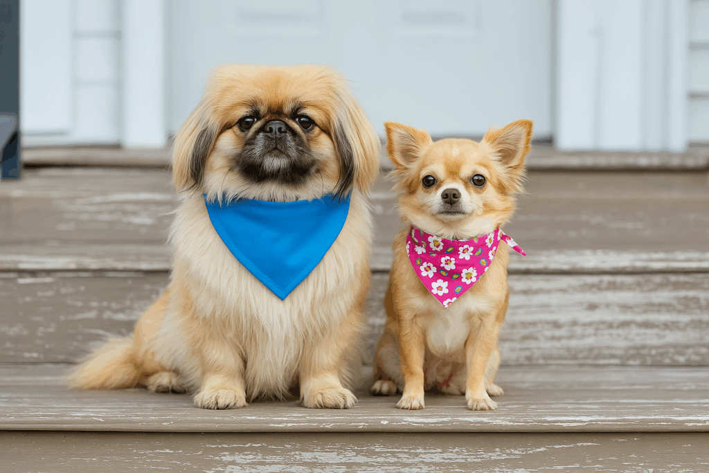 two-dogs-on-a-wooden-step